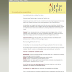 Alpha Glyph