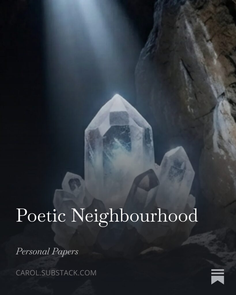 poetic neighbourhood crystal